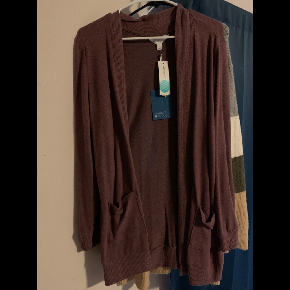 Women’s Heather Brushed Knit Two Pocket Cardigan